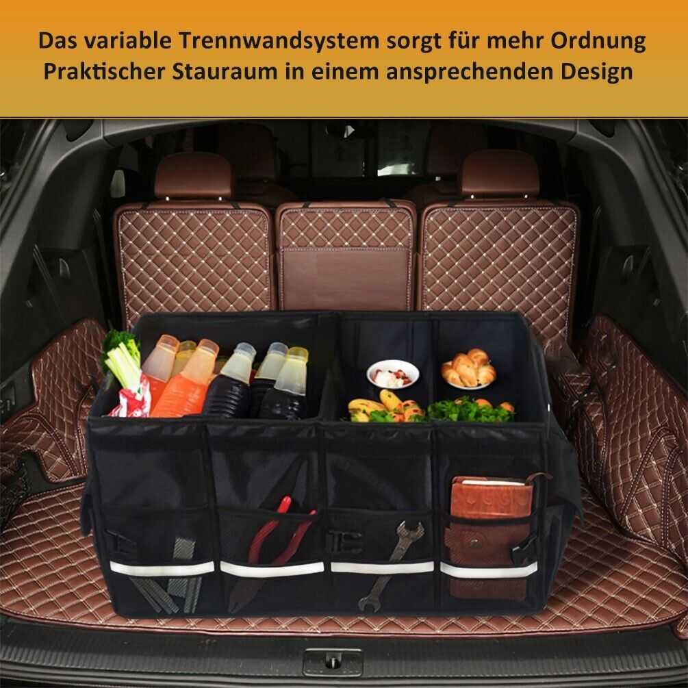 ODIXO Premium faltbare Aufbewahrungsbox mit Deckel Faltbox Box Klapp Kiste KFZ Reise Tasche 66L 50033