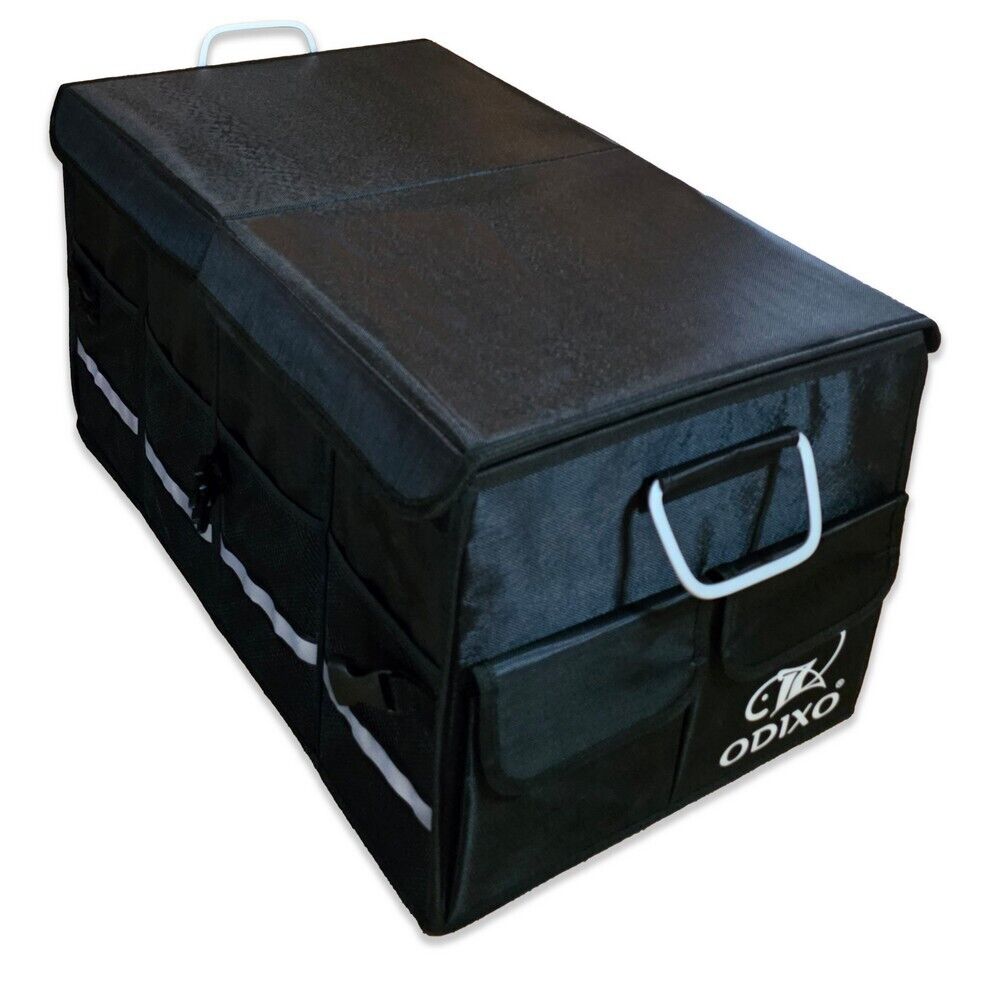 ODIXO Premium faltbare Aufbewahrungsbox mit Deckel Faltbox Box Klapp Kiste KFZ Reise Tasche 66L 50033